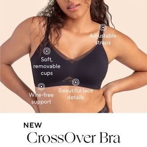 NWT Honeylove Crossover Bra